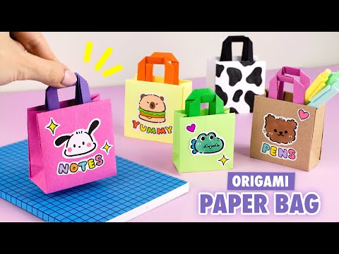 Видео: Оригами Cумочка из бумаги | Коробочка-органайзер из бумаги | Origami Paper Bag