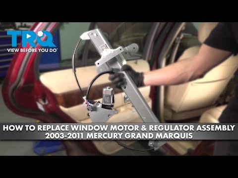 Видео: Как заменить мотор стеклоподъемника и узел регулятора на Mercury Grand Marquis 2003-2011