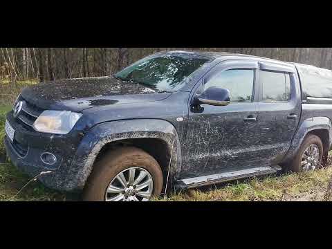 Видео: Nissan X-Trail, Volkswagen Amarok offroad. Тест в грязи.