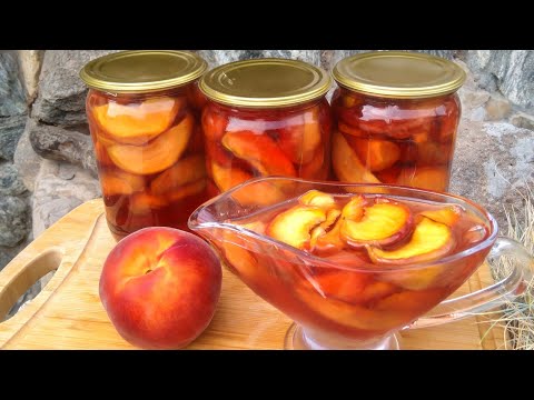 Видео: Варенье из персиков дольками на зиму простой рецепт. Варенье из персиков Минутка