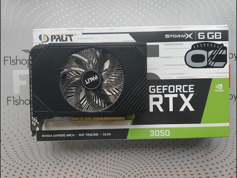 Видео: Видеокарта Palit GeForce RTX 3050 StormX OC 6GB NE63050S18JE-1070F БУ