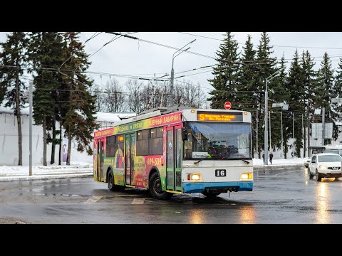 Видео: Троллейбус, 3-й маршрут (целиком). Ярославль. Вид из кабины.