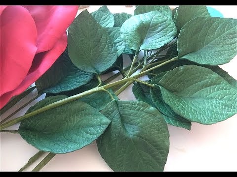 Видео: МК как я делаю листья к ростовым розам