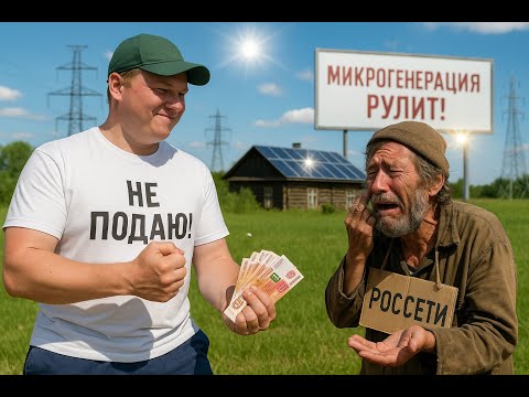 Видео: Подключил микрогенерацию СЭС!! Кто вставляет палки в колеса??