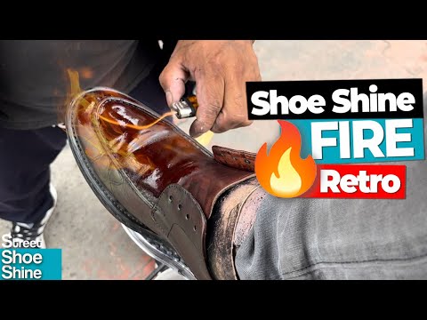 Видео: Растопи чернила на моей обуви 🔥🔥🔥 ЛУЧШАЯ чистка обуви Fire #asmr #mx #zapatos #shoes