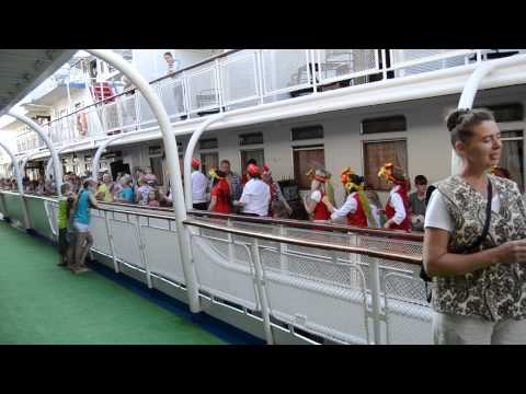 Видео: Бортовка. Теплоход "Н.В. Гоголь" Август. 2014