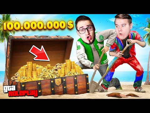 Видео: ОТКОПАЛ СОКРОВИЩА НА 100.000$ БЕЗ ДОНАТА! ПРОДАЛ СУМКУ РЕДКИХ ДРАГОЦЕННОСТЕЙ! (GTA 5 RP)