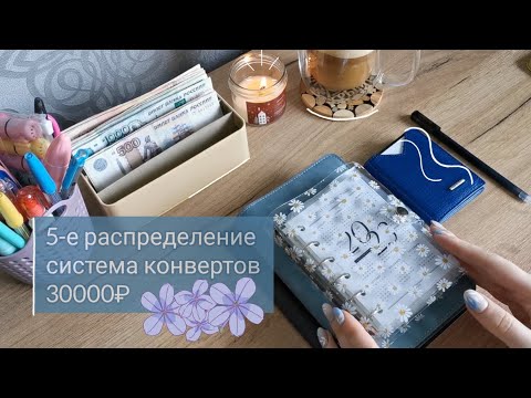 Видео: #5 Распределение денег по конвертам | Новый байндер A6 | Семейный бюджет ✉️ 30000₽