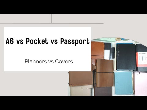 Видео: Какой размер ежедневника подходит к какой обложке: паспорт, карманный формат или формат А6