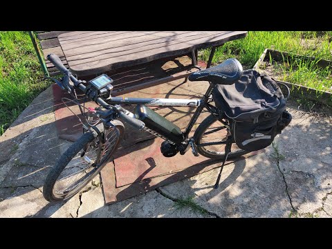 Видео: Электровелосипед, из б.у деталей, кареточный мотор Bafang, AEG, нюансы после покупки.