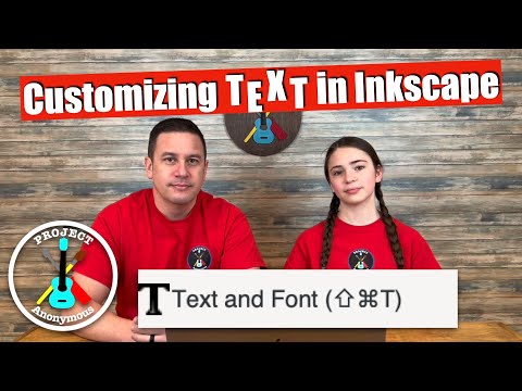 Видео: Руководство по настройке текста и шрифтов в Inkscape