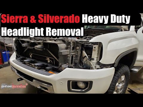 Видео: Снятие фар GMC Sierra / Chevy Silverado 2500 3500 2014 - 2018 | AnthonyJ350