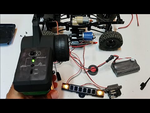 Видео: как подключить wpl Res-v3, радио, регулятор, звуковой контроллер к пульту управления wpl c24-1 ча...