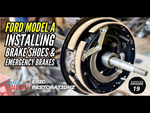 Видео: Ford Model A 1930 года | Аварийный тормоз | Задние тормоза и тормозные колодки