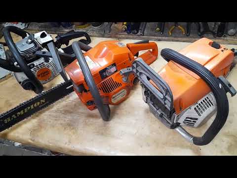 Видео: Как обкатать бензопилу, бензокосу. Притереть поршневую