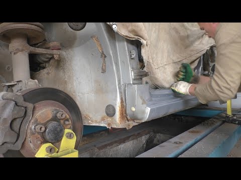 Видео: Замена порогов Калина день четвертый (вторая сторона)