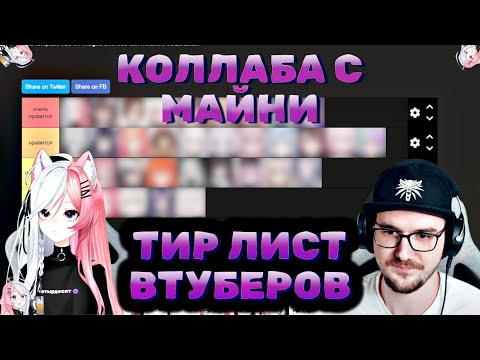 Видео: Тир лист ВТУБЕРОВ С РЕЧЕЙ И МАЙНИ!!! КОЛЛАБОРАЦИЯ!