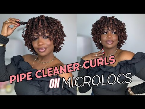 Видео: Завитки от ершика для чистки труб на самодельных Microlocs | 4-летний юбилей Loca | Кендра Кеншай I