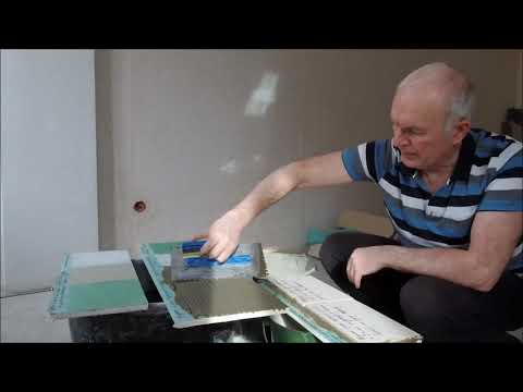 Видео: Лучший способ , приклеиваем кафель на гипсокартон  Эксперимент 2