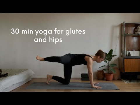 Видео: 30 min yoga for glutes and hips | rus | йога для укрепления ягодиц и бедер