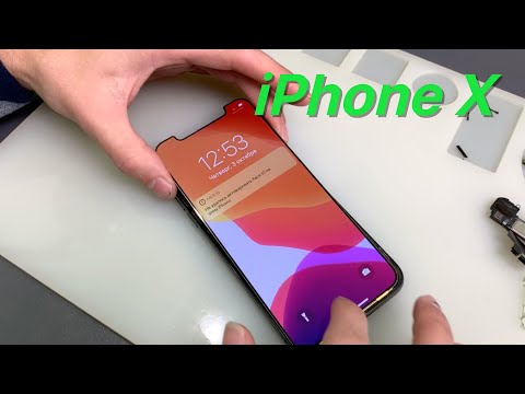 Видео: iPhone X LCD glass repair  - замена стекла дисплея