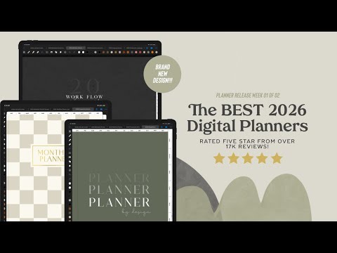 Видео: 🤩 ВСЕ!! ЛУЧШИЕ и самые настраиваемые цифровые планировщики на 2026 год! Совершенно НОВЫЕ дизайны ...
