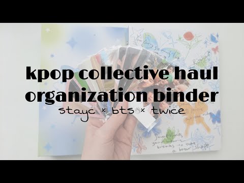 Видео: распаковка k-pop карт и организация биндера bts, twice | K-POP COLLECTIVE HAUL & ORGANIZATION BINDER