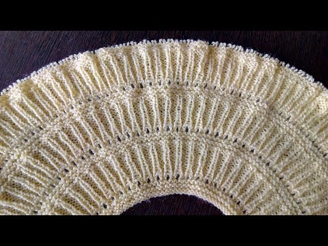 Видео: Детская кокетка для кофточки