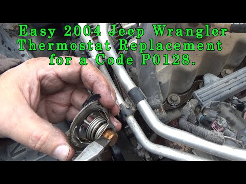 Видео: Jeep Wrangler 4.0L Код P0128 Простая замена термостата