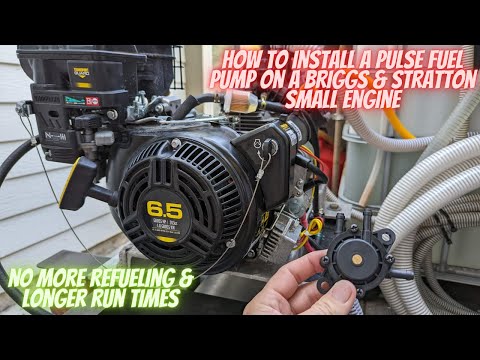 Видео: Установка импульсного топливного насоса на двигатель малого объема Briggs & Stratton