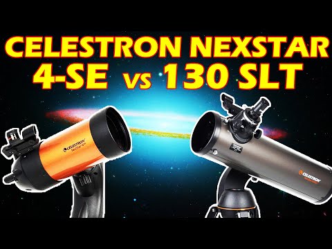 Видео: CELESTRON NEXSTAR 4SE против 130 SLT