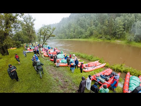 Видео: Сплав на сапборде и катамаранах по Белой. Дикаясотня8 200 человек на сплаве.