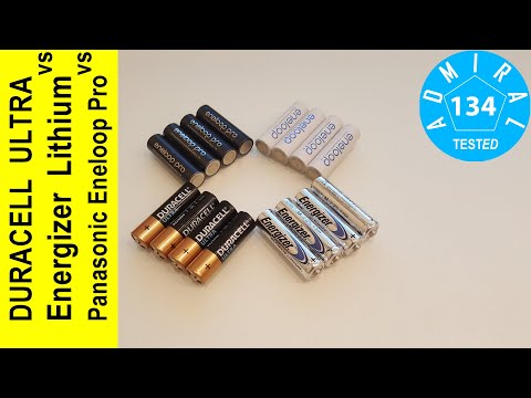 Видео: Duracell Ultra vs Energizer Ultimate Lithium vs Panasonic Eneloop. Кто босс?