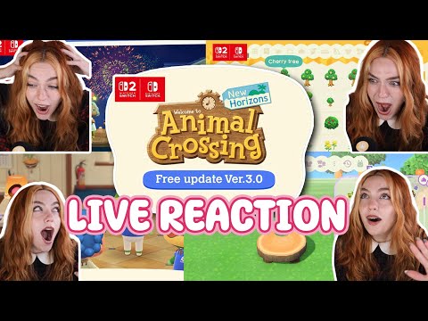 Видео: Реакция на трейлер обновления NEW ANIMAL CROSSING!! ACNH 3.0?!?!?