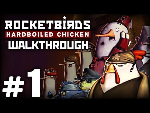 Видео: Прохождение ROCKETBIRDS: Hardboiled Chicken — Часть #1: БУНКЕР/ СЛЕДУЮЩЕЕ УТРО / ДЖЕТПЭКШЕН