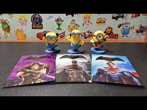 Видео: Игрушки из сухих завтраков Nesquik | Обзор раритетов / МИНЬОНЫ и DC!