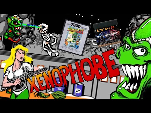 Видео: Ксенофоб на Atari 7800 и Lynx