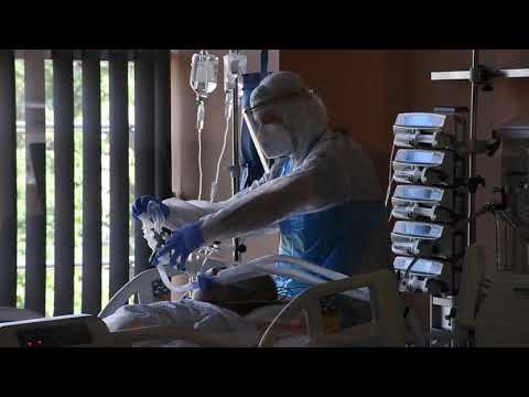 Видео: Испраќање на корона пациент од клиниката Жан Митрев Клиник