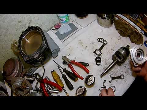 Видео: Ветерок - 8, дефектовка коленвала и ЦПГ. Обзор.