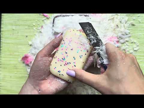 Видео: Satisfying Dry Soap Cutting | ASMR Soap Carving | резка мыла в лаке