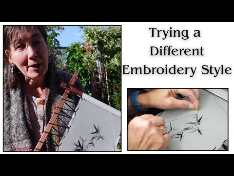 Видео: Я впервые попробовала вышивку по шелку!