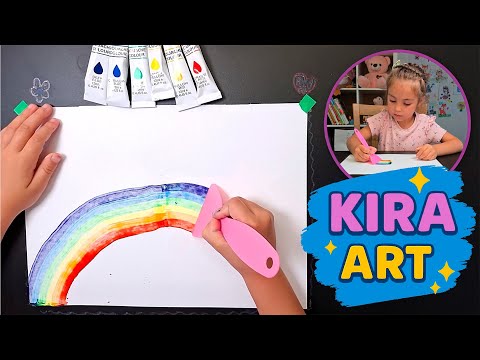 Видео: Как нарисовать РАДУГУ! | Рисуем радугу просто