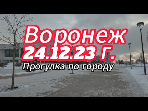 Видео: Воронеж, 24 12 23 г  Прогулка по городу