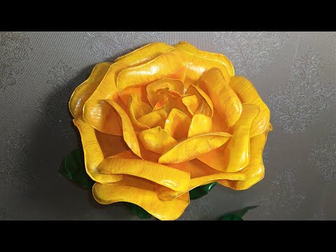 Видео: Цветок из пластиковых бутылок. Мастер класс. Многоуровневый цветок. Видео №3.