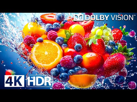 Видео: Фрукты в 8K Ultra HD - 8K HDR Dolby Vision 120FPS