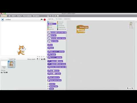 Видео: Scratch программасымен жұмыс жасап үйрену 5-сабақ