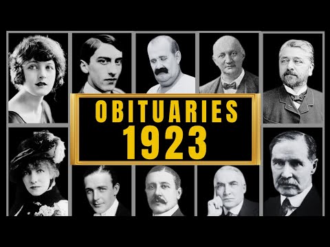 Видео: Знаменитости Голливуда, которых мы потеряли в 1923 году — Некролог 1923 года