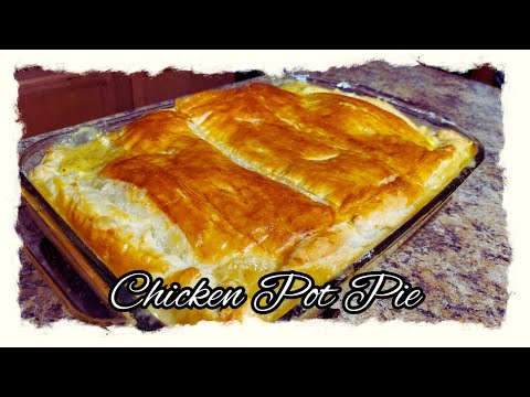 Видео: Пирог с курицей в горшочке | Пирог с курицей в горшочке из слоёного теста | Рецепты куриной запек...