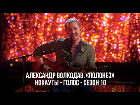 Видео: Александр Волкодав. «Полонез» - Нокауты - Голос - Сезон 10