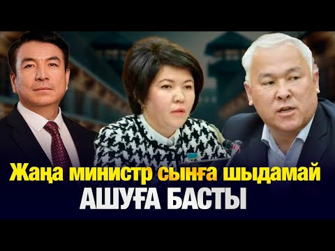 Видео: Экс министр Бейсенбаевті сынға алған жаңа министр ашуға басты